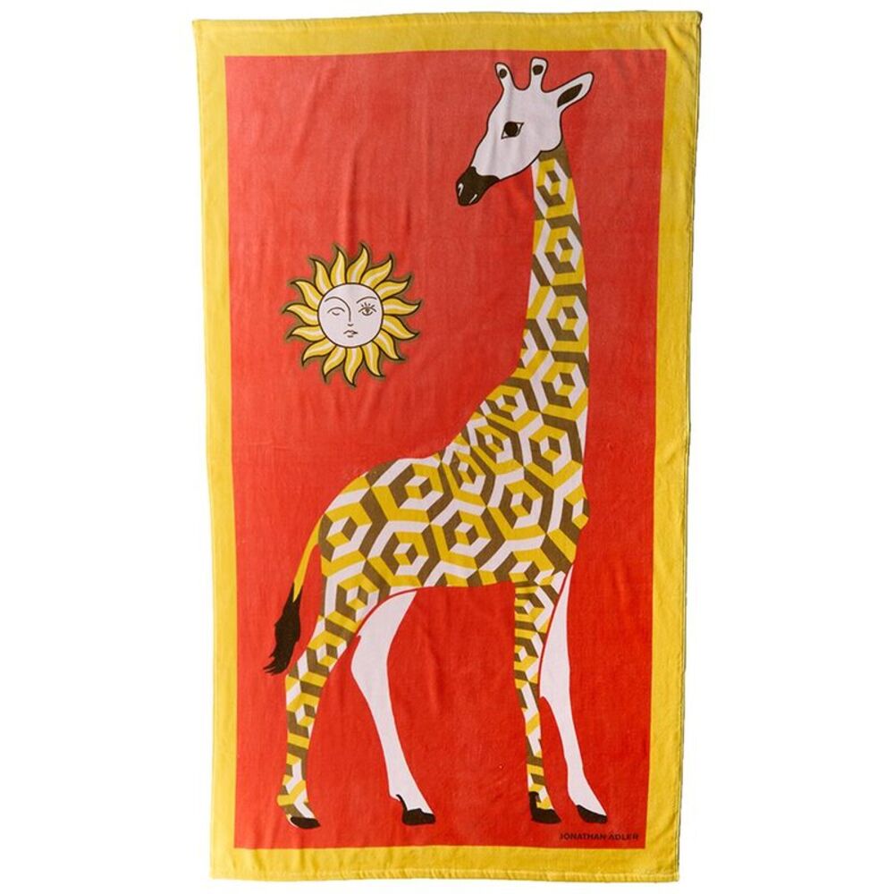 Jonathan Adler Giraffe Beach Towel, Orange